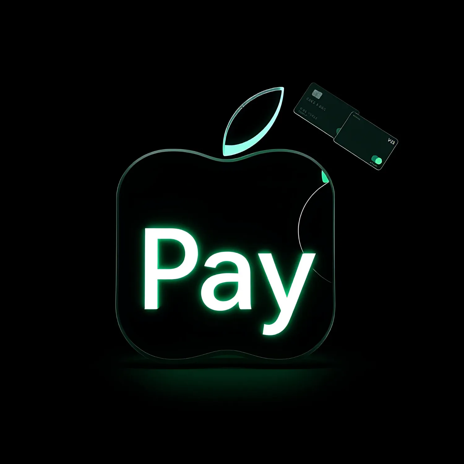 3d render apple pay logo